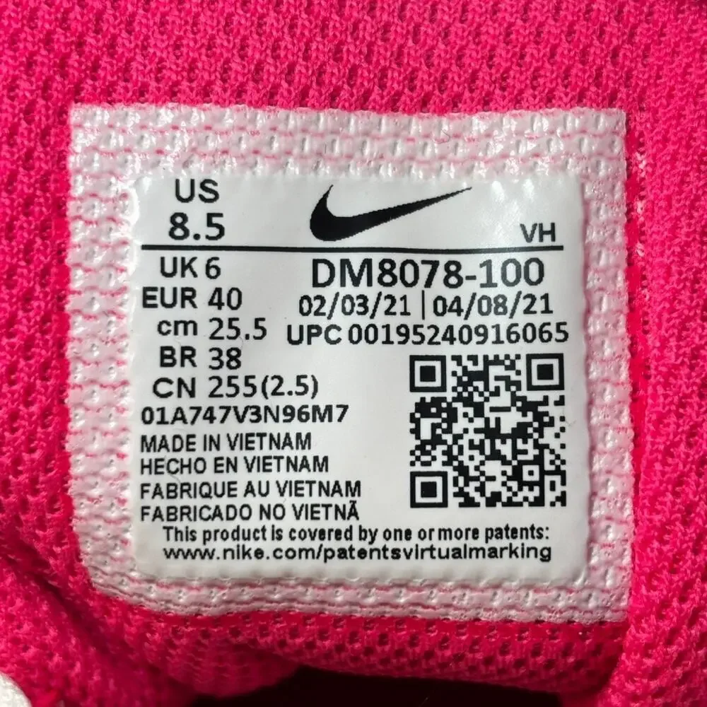 🔴 Nike Air Max SC Women`s Size 8.5 White Pink Running Shoes DM8078-100